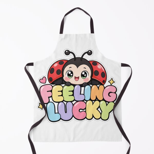 Item preview, Feeling Lucky Cute Kawaii Ladybug Saying designed and sold by BoosterShop.