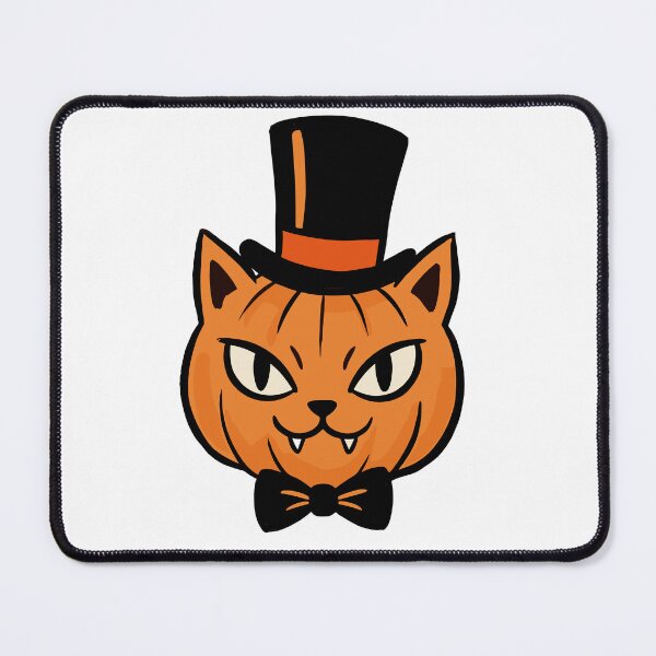 Item preview, Spooky Pumpkin Cat with Top Hat designed and sold by New-DeSignx.