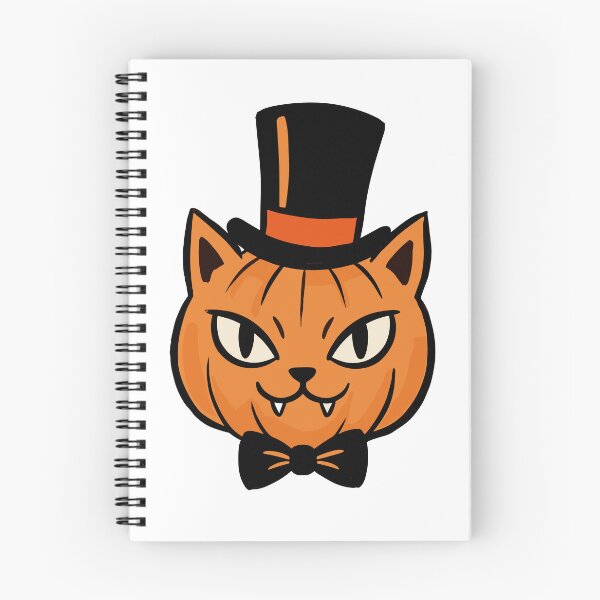Item preview, Spooky Pumpkin Cat with Top Hat designed and sold by New-DeSignx.