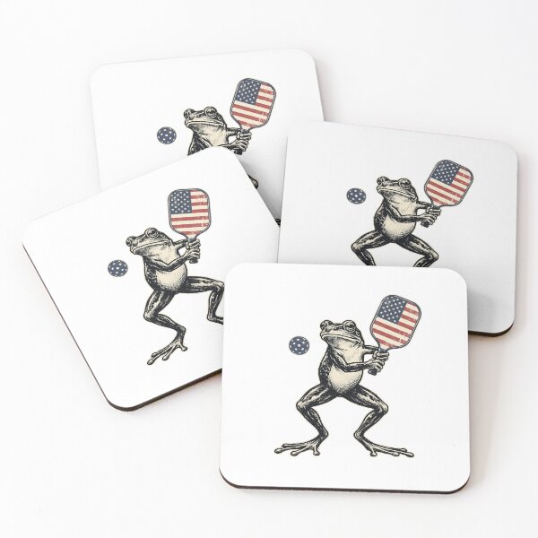 Item preview, Patriotic Pickleball Frog designed and sold by Roy & Tiffany.
