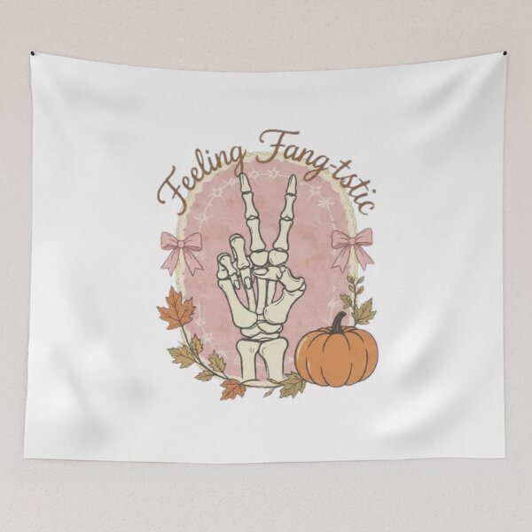 Item preview, Skeleton Halloween T-Shirt | Feeling Fang-tastic | Coquette Pink Fall Graphic Tee 2026 designed and sold by SKSSTYLe.