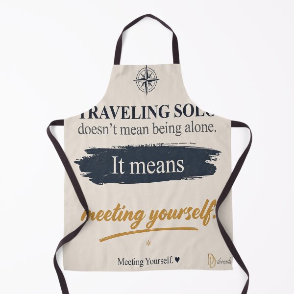 Item preview, Travelling Solo Isn't About Being Alone Travel Quote designed and sold by DesignerThreads.