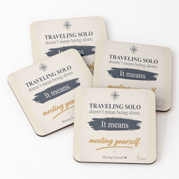 Item preview, Travelling Solo Isn't About Being Alone Travel Quote designed and sold by DesignerThreads.