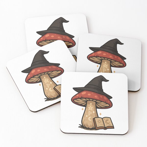 Item preview, Witch Mushroom Spellbook Illustration designed and sold by DustyCuriositie.