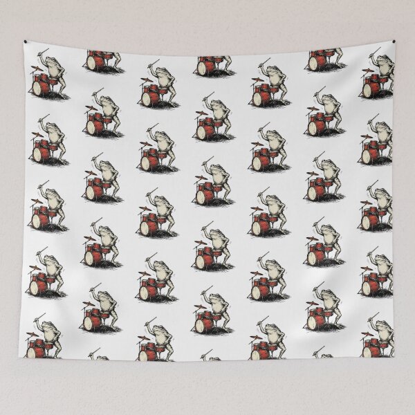 Item preview, Rock Drummer Frog designed and sold by Roy & Tiffany.
