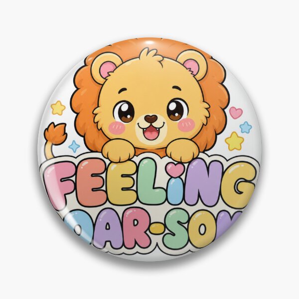 Item preview, Feeling Roar-some Sweet Kawaii Lion Saying designed and sold by BoosterShop.