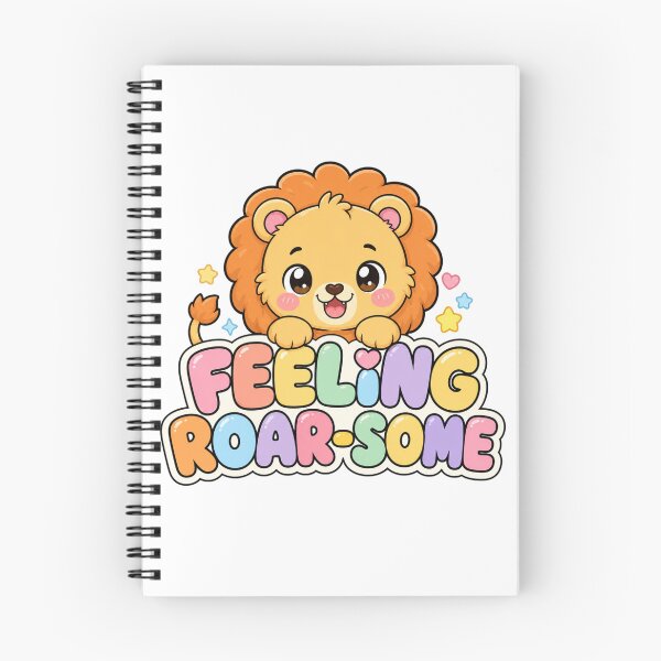 Item preview, Feeling Roar-some Sweet Kawaii Lion Saying designed and sold by BoosterShop.