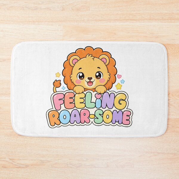 Item preview, Feeling Roar-some Sweet Kawaii Lion Saying designed and sold by BoosterShop.