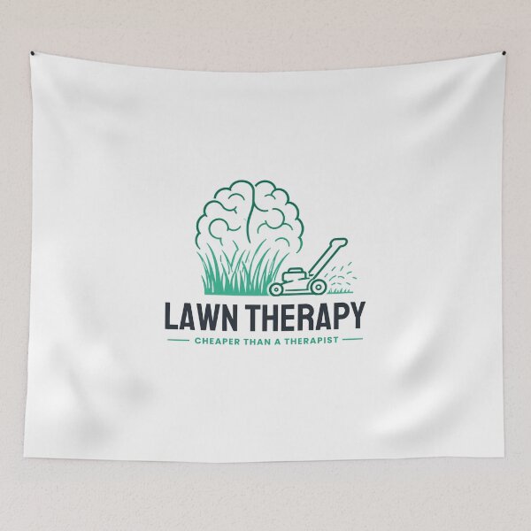 Item preview, Lawn Therapy Cheaper Than A Therapist Funny Gift designed and sold by YardTimberCrew.