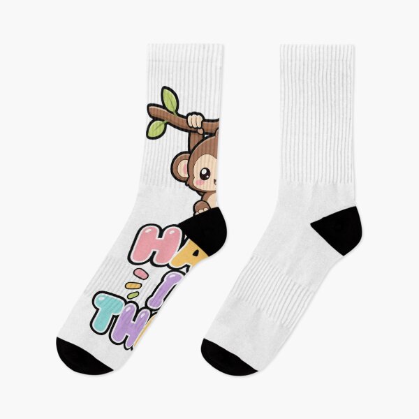 Item preview, Hang In There Cute Kawaii Monkey Saying designed and sold by BoosterShop.