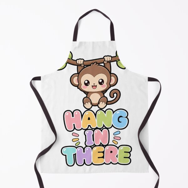 Item preview, Hang In There Cute Kawaii Monkey Saying designed and sold by BoosterShop.