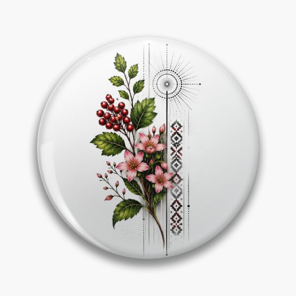 Item preview, Rowan Berries and Flowers designed and sold by PetalGarden.
