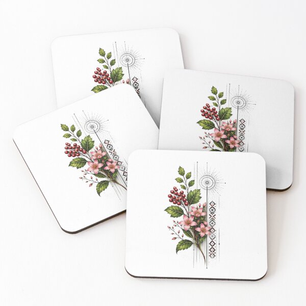 Item preview, Rowan Berries and Flowers designed and sold by PetalGarden.