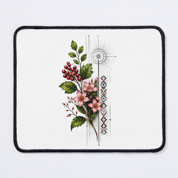 Item preview, Rowan Berries and Flowers designed and sold by PetalGarden.