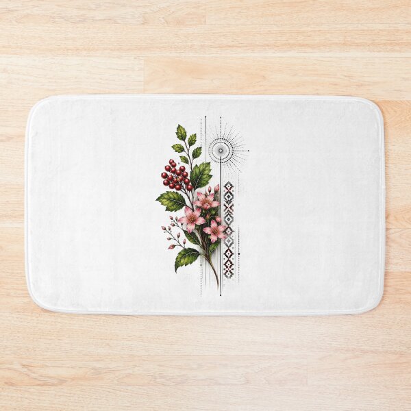 Item preview, Rowan Berries and Flowers designed and sold by PetalGarden.