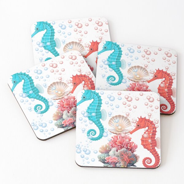 Item preview, Magical Seahorses and Coral Reef designed and sold by DidiDesignShop.