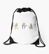 Wind Meowtet I Drawstring Bag