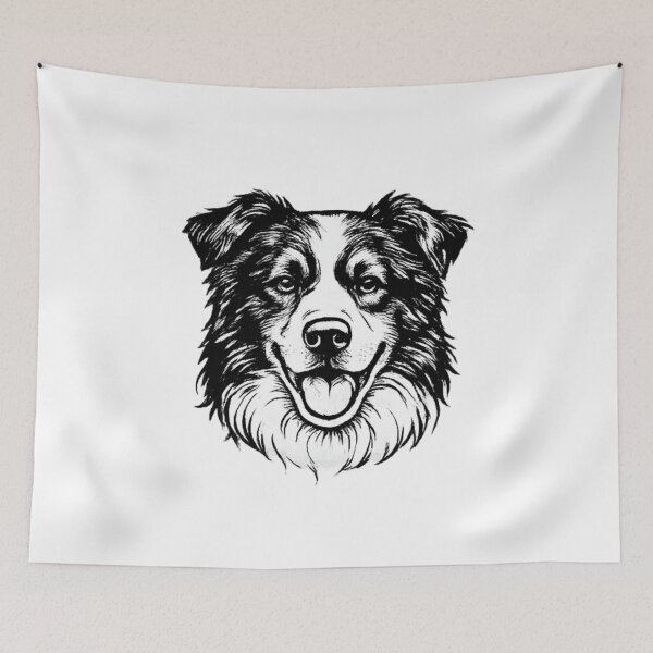 Item preview, Border Collie Line Art | Premium Dog Illustration designed and sold by zenithviv.