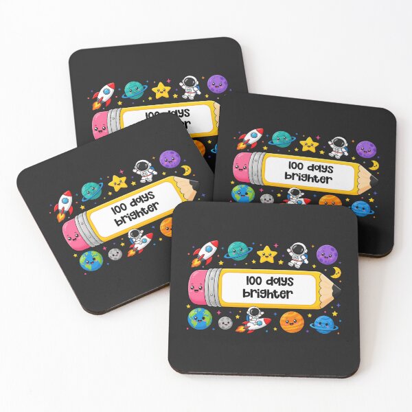 Item preview, 100th Day Of School  - 100 Days Of School Kids Teachers -100 Days Brighter Happy-kindergarten designed and sold by PalleteCreation.