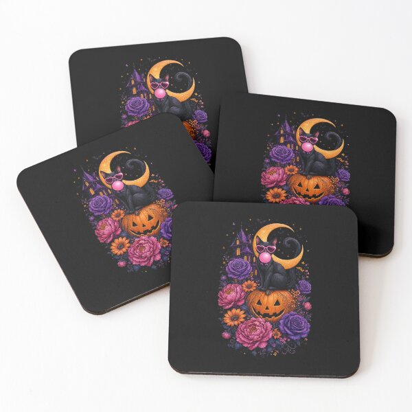 Item preview, Glam Bubblegum Halloween Ghosts and Gothic Florals designed and sold by AMICO77.
