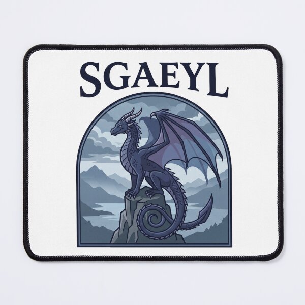 Item preview, Sgaeyl - Fourth Wing Stained Glass Blue Dragon Art designed and sold by LunnaAtica.