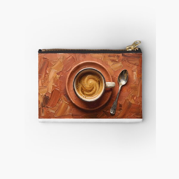 Item preview, Cosy Espresso Crema - Arte acrílico Impasto texturizado designed and sold by MissoStudio.