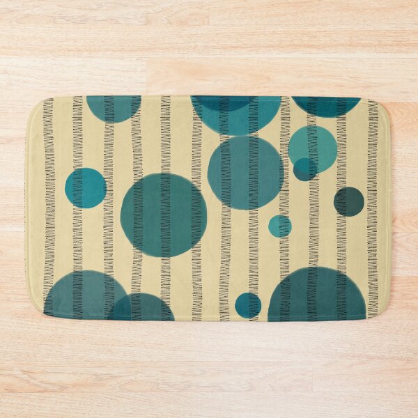 Item preview, Abstract composition with blue bubbles and disrupted stripes E9 designed and sold by StefanStudioArt.