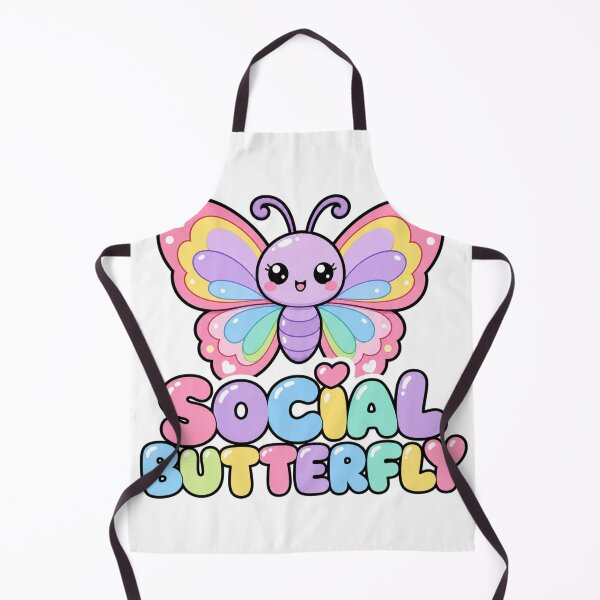 Item preview, Social Butterfly Sweet Kawaii Butterfly Saying designed and sold by BoosterShop.