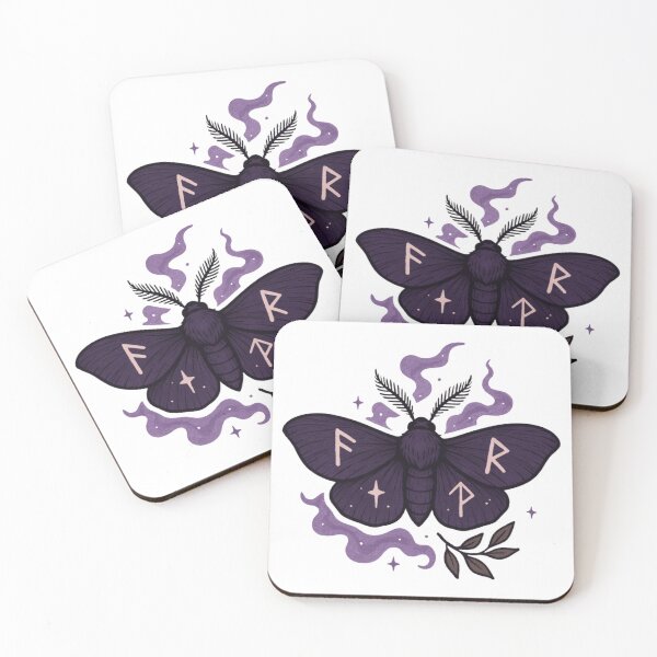 Item preview, Mystical Luna Moth Gothic Illustration designed and sold by DustyCuriositie.