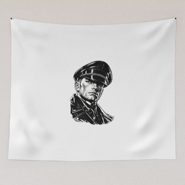 Item preview, Vintage Leather Icon – Screen Print Portrait designed and sold by Shirts With Pride.