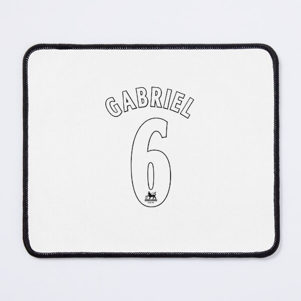 Item preview, Gabriel #6 Retro Arsenal Name & Number designed and sold by FanFueledStickers.