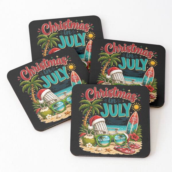 Item preview, Christmas In July Sunglasses Santa Hat Summer Beach Xmas designed and sold by OlakunleOloroz.