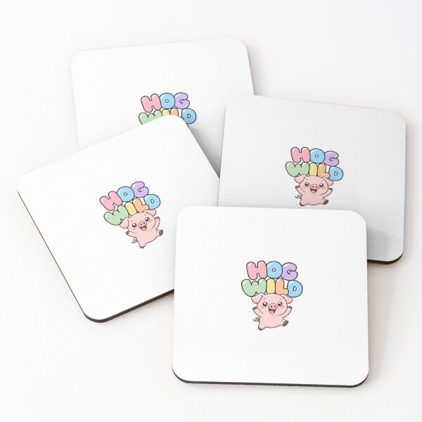 Item preview, Hog Wild Sweet Kawaii Pig Saying designed and sold by BoosterShop.