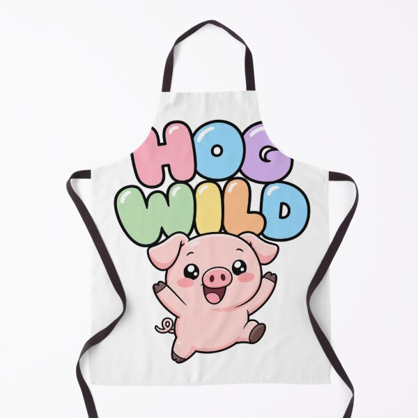 Item preview, Hog Wild Sweet Kawaii Pig Saying designed and sold by BoosterShop.