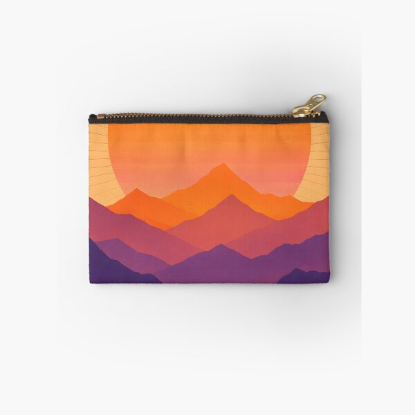 Item preview, Retro Sunset Mountains Vintage Landscape designed and sold by Glitchart66.