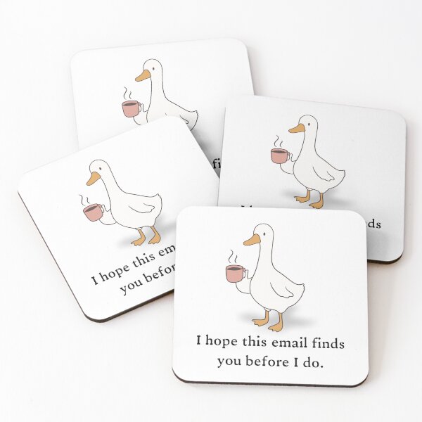 Item preview, Coffee Goose With Mug | Cozy Caffeinated Bird designed and sold by ThatsDramatic.