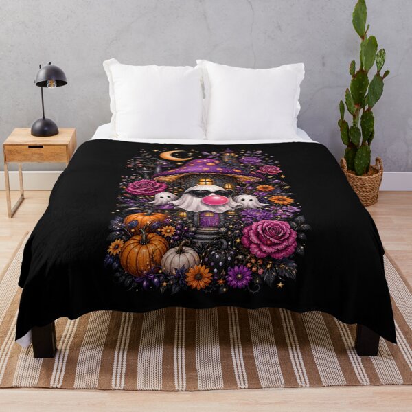 Item preview, Glam Bubblegum Halloween Ghosts and Gothic Florals designed and sold by AMICO77.