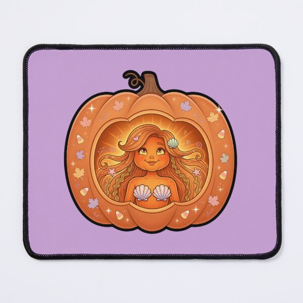 Item preview, Mermaid Inside Pumpkin Design designed and sold by Roanemermaid.
