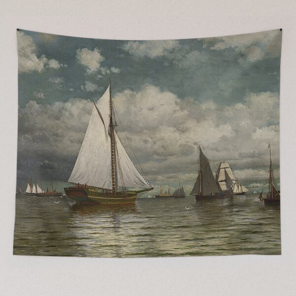 Item preview, Harbor Scene Buzzards Bay designed and sold by tomorrowsart.