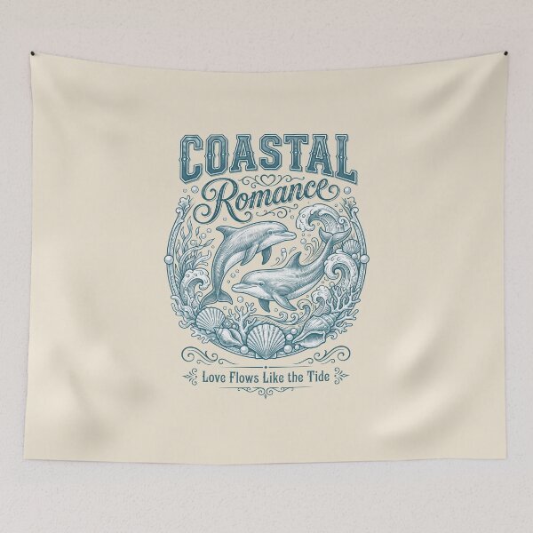 Item preview, Coastal Romance – Dolphins Under the Sea Design designed and sold by Sea Gem.