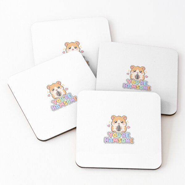 Item preview, Youre Hamsome Sweet Kawaii Hamster Saying designed and sold by BoosterShop.