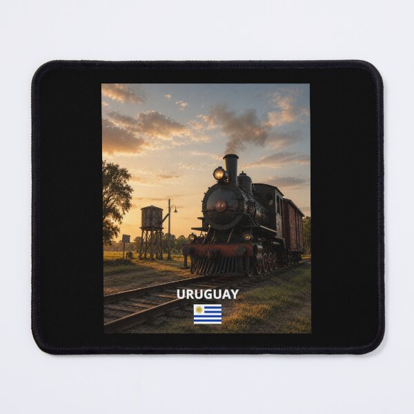 Item preview, Uruguay Vintage Steam Train Memories designed and sold by Tienda-Vane.