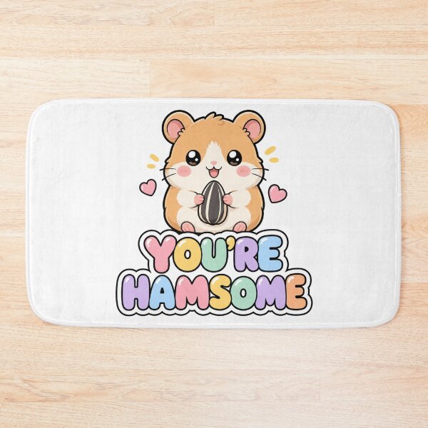 Item preview, Youre Hamsome Sweet Kawaii Hamster Saying designed and sold by BoosterShop.