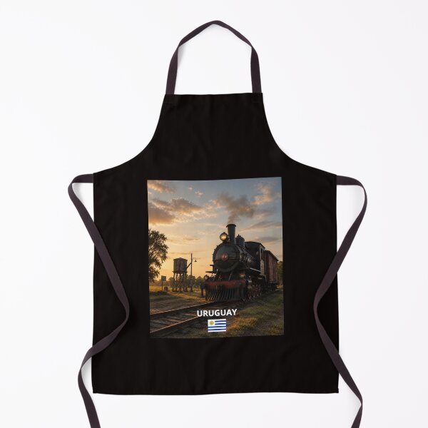 Item preview, Uruguay Vintage Steam Train Memories designed and sold by Tienda-Vane.
