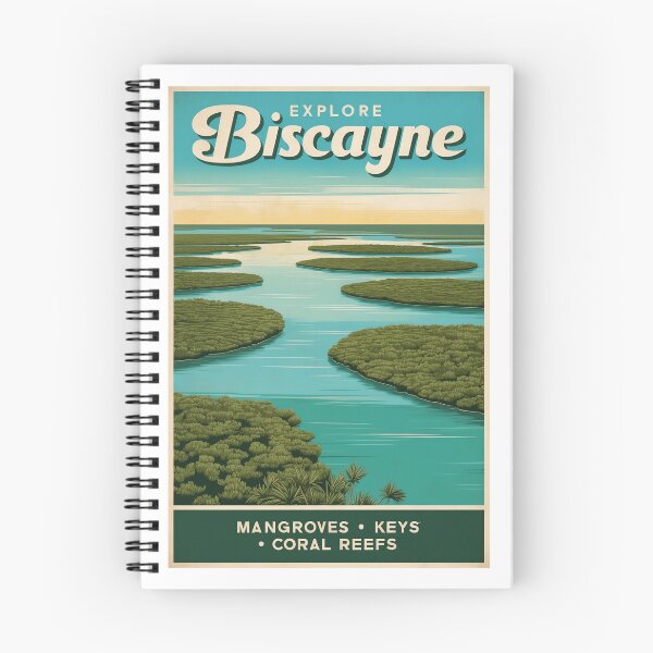 Item preview, Biscayne National Park Retro Travel Poster Print designed and sold by bobparduephoto.