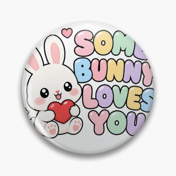 Item preview, Some Bunny Loves You Sweet Kawaii Bunny Saying designed and sold by BoosterShop.