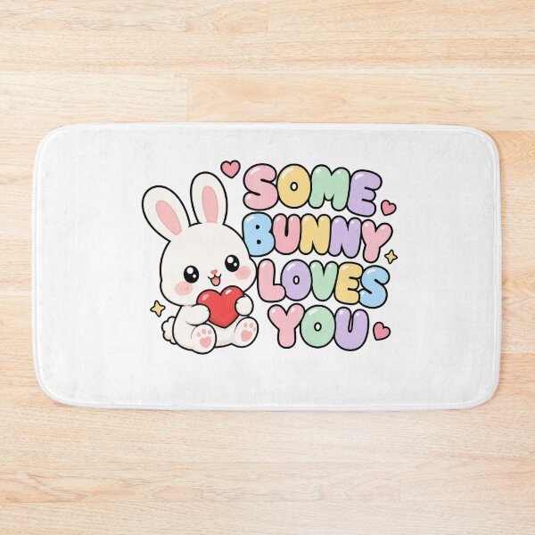 Item preview, Some Bunny Loves You Sweet Kawaii Bunny Saying designed and sold by BoosterShop.