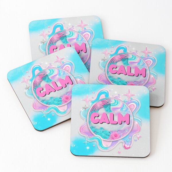 Item preview, Y2K Calm Aqua Tropical Sparkle Graphic designed and sold by TrinovaCreates.