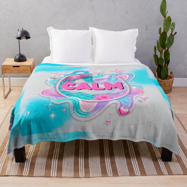 Item preview, Y2K Calm Aqua Tropical Sparkle Graphic designed and sold by TrinovaCreates.