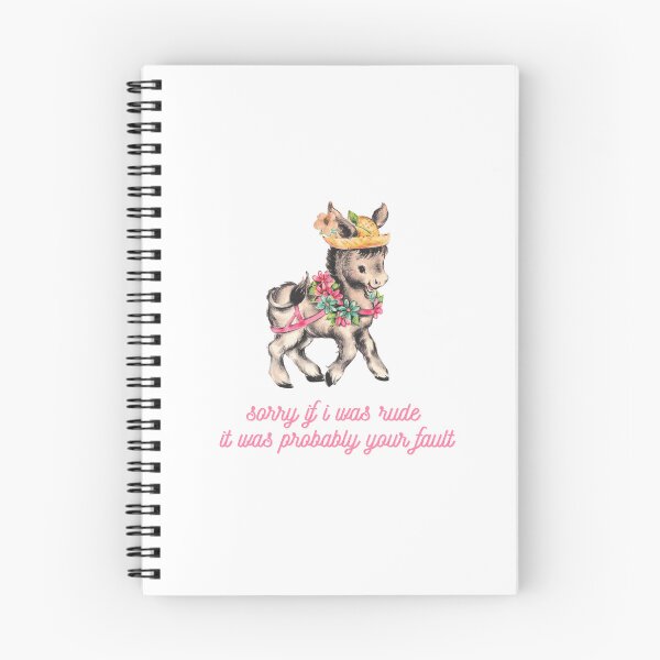 Item preview, Sorry If I Was Rude Donkey | Funny Vintage Attitude Quote designed and sold by ThatsDramatic.